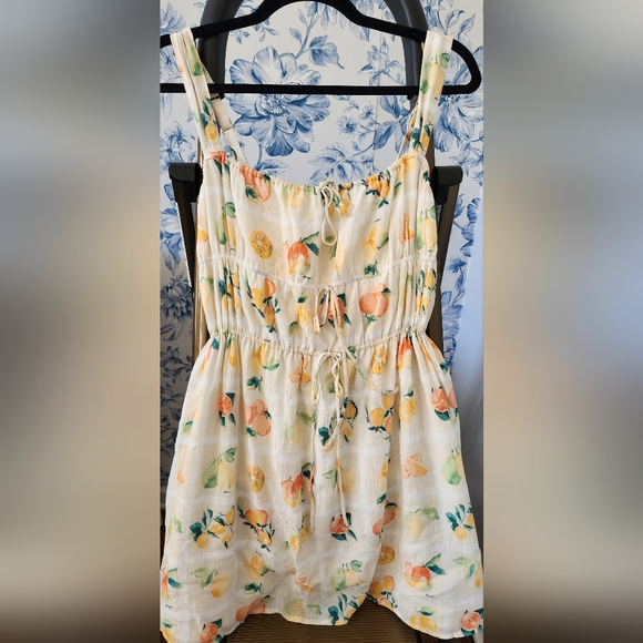 A&F "Tie-Front Mini Dress," size XS - Picture 4 of 6